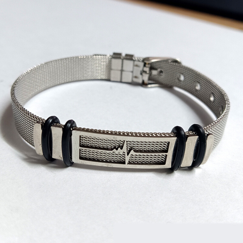 Ευρωπαϊκά και αμερικανικά δημοφιλή διχτυωτή ζώνη από ανοξείδωτο χάλυβα, ανδρικό βραχιόλι με πόρπη, βραχιόλι με μοτίβο σκορπιού, δημιουργική προσωπικότητα, διασυνοριακή παράδοση