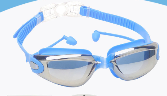 Plavecké okuliare so zrkadlovými šošovkami a plávacími zátkami. Číslo dielu: MC-2600
