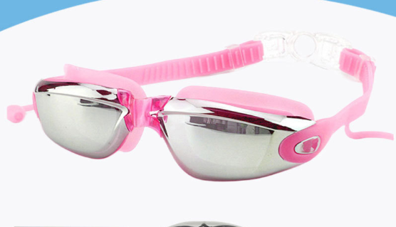 Plavecké okuliare so zrkadlovými šošovkami a plávacími zátkami. Číslo dielu: MC-2600