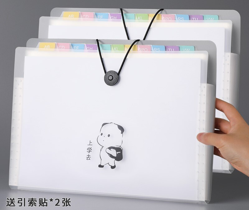 Aplankas a4 studento testo popieriaus klasifikacija saugojimo knyga daugiasluoksnis aplankas didelės talpos bylų maišelis permatomas maišelis akordeonas