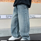 Αγόρια Καλοκαίρι 2024 Νέο ίσιο τζιν τζιν Cool φθινοπωρινή συλλογή Slim Fit Casual παντελόνι για παιδιά