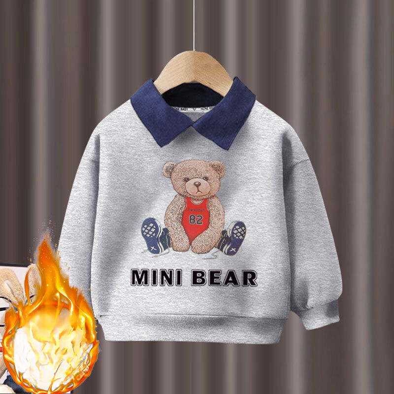 Rudeninis kūdikių mergaičių rūbų rinkinys vaikiškas berniukas atvartas Animacinis spaudinys megztiniai ir kelnės 2vnt Kostiumas Vaikiški sportiniai kostiumai