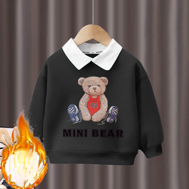 Rudeninis kūdikių mergaičių rūbų rinkinys vaikiškas berniukas atvartas Animacinis spaudinys megztiniai ir kelnės 2vnt Kostiumas Vaikiški sportiniai kostiumai