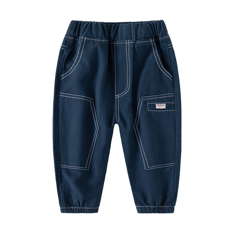 Άνοιξη Φθινόπωρο Παιδικό Παντελόνι 1-6 ετών Παιδικό Αγόρι 1-6 ετών Μαλακό φαρδύ βαμβακερό ελαστικό παιδικό παντελόνι για αγόρι στη μέση