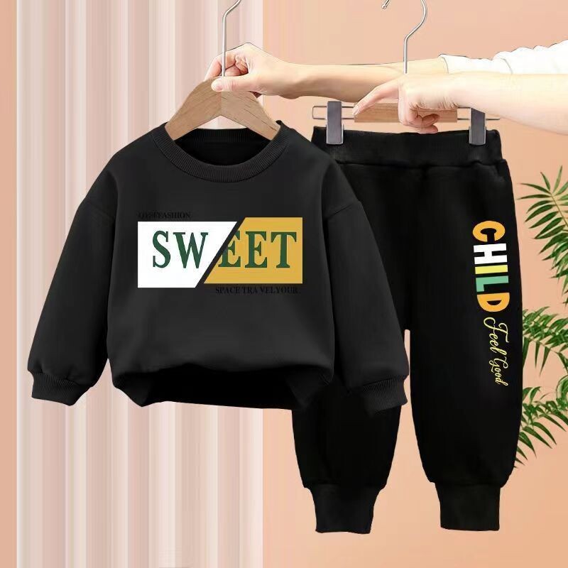 Dječja odjeća Dječjaci i djevojčice Jesenska majica dugih rukava i hlače Kompleti od 2 komada Dječja trenirka za dječake i djevojčice Sportska odjeća