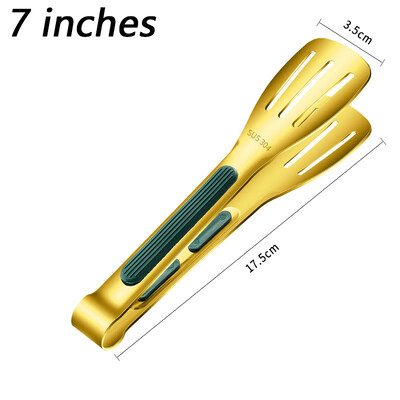 7/9/12 colių virtuvės žnyplės 304 nerūdijančio plieno grilio žnyplės kepimui ant grotelių, neslystančios salotų žnyplės, spaustukai, žnyplės, virtuvės priedai