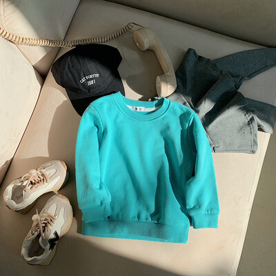 Παιδικό φούτερ 2-8Τ για βρέφη αγόρι για κορίτσια Φθινοπωρινά χειμερινά ρούχα πουλόβερ μακρυμάνικο μονόχρωμο κουκούλα Παιδική στολή