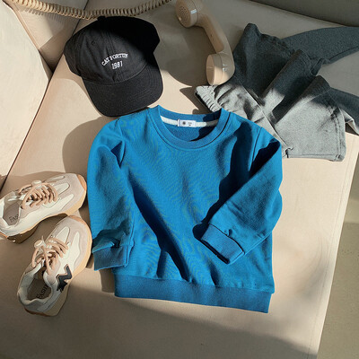 Παιδικό φούτερ 2-8Τ για βρέφη αγόρι για κορίτσια Φθινοπωρινά χειμερινά ρούχα πουλόβερ μακρυμάνικο μονόχρωμο κουκούλα Παιδική στολή