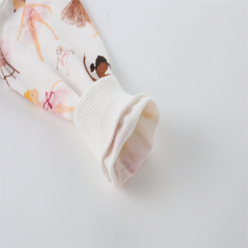 Zeebread 2-7T Детски суичъри за момичета Есенни пролетни танцуващи момичета Детски дрехи Бебешки ризи с качулка Костюм Спортно облекло