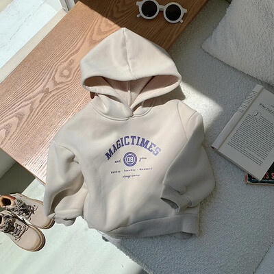 Παιδικές κουκούλες Winter Plus Velvet Hoodies για αγόρια Fleece Παιδικό Φούτερ Thicken Girl Πουλόβερ Ζεστά μπλουζάκια για εφήβους Βρεφικά ρούχα