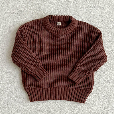 Vaikams Kūdikių Laisvas Megztinis Megztas Rudens Žiemos Kūdikių Drabužiai Mergaitei Drabužiai Apvalia Kakle Vaiko Mažylio Mergaitei Berniukui Megztinis Kūdikių Viršutiniai drabužiai