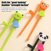 1 Ζευγάρι Πολύχρωμα Cute Bear Panda Cat Learning Chopsticks για Παιδιά Παιδιά Κινέζικα Chopstick Learner Gifts