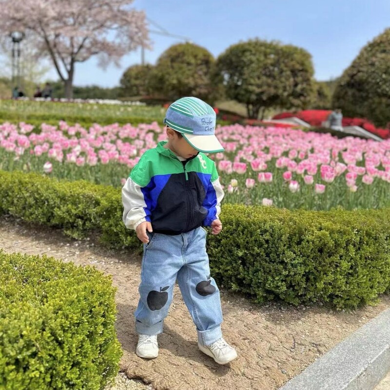 2024 m. Nauji rudens vaikiški džinsai berniukų džinsinės kelnės kūdikių kelnės mergaičių drabužiai