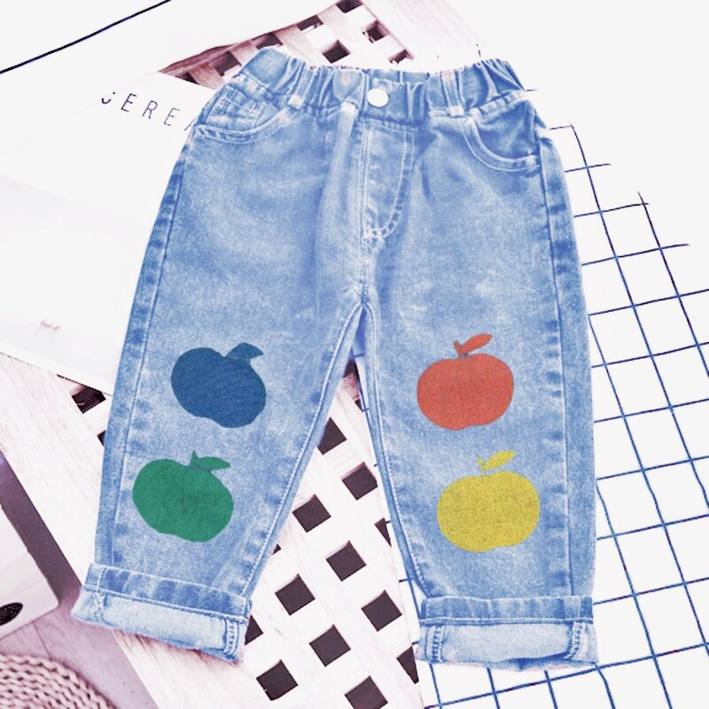 2024 m. Nauji rudens vaikiški džinsai berniukų džinsinės kelnės kūdikių kelnės mergaičių drabužiai