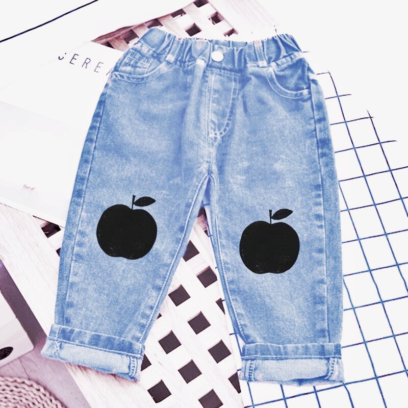 2024 m. Nauji rudens vaikiški džinsai berniukų džinsinės kelnės kūdikių kelnės mergaičių drabužiai