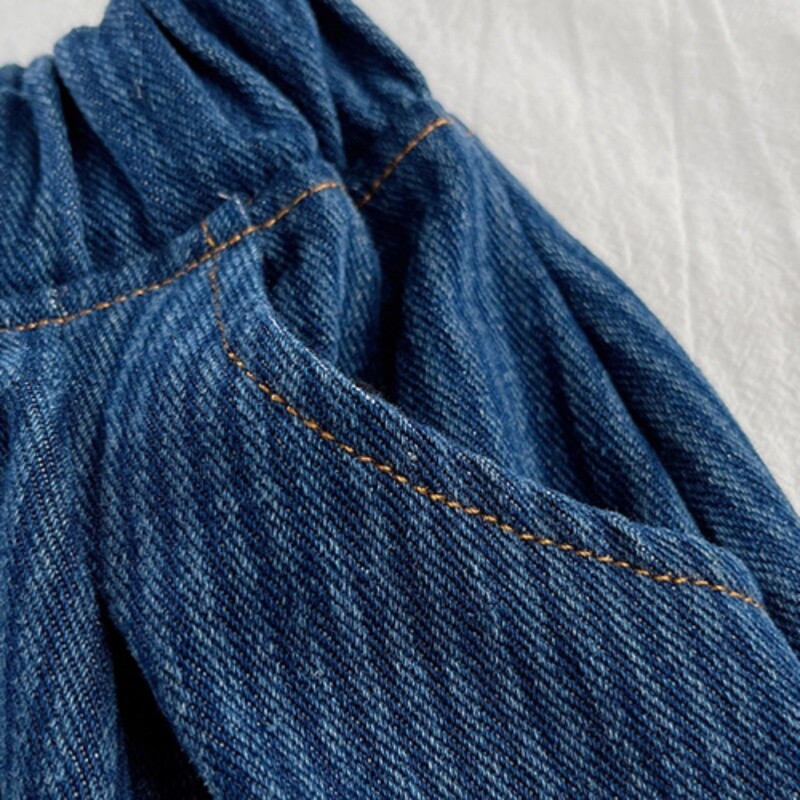 Csíkos tipegő farmernadrág Baba lányoknak Fiúk Nadrág Magas Derék Szilárd kívül Gyerek Nadrág Őszi Téli Divat Kid Cowboy Farmer