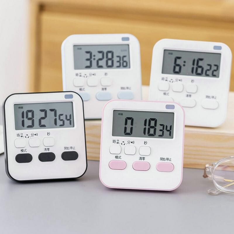 Atmiņas funkcija Modinātājs Mācību taimeris Virtuves taimeris Virtuves rīki Jaudīgi mazs pulkstenis Gatavošana Atpakaļskaitīšana Modinātāja spēle