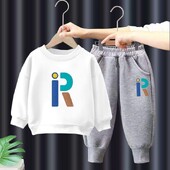 Παιδικά Ρούχα για αγόρια και κορίτσια Φθινοπωρινό μακρυμάνικο μπλουζάκι & παντελόνι 2 τεμαχίων Σετ παιδικά αγόρι & κορίτσι στάμπες αθλητικές φόρμες