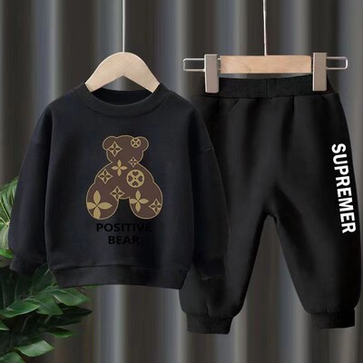 Φθινοπωρινό σετ παιδικών ρούχων για αγόρια Παιδικά κορίτσια με στάμπες καρτούν Φούτερ πουλόβερ πουλόβερ Top&Pants 2τμχ Κοστούμι Εφηβικές φόρμες αθλητικές φόρμες