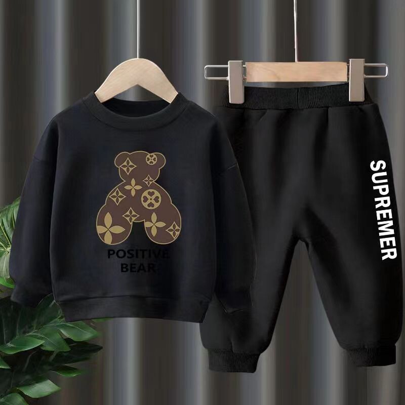 Φθινοπωρινό σετ παιδικών ρούχων για αγόρια Παιδικά κορίτσια με στάμπες καρτούν Φούτερ πουλόβερ πουλόβερ Top&Pants 2τμχ Κοστούμι Εφηβικές φόρμες αθλητικές φόρμες