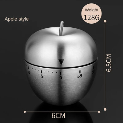 Főzőeszközök Konyhai időzítő rozsdamentes acél tojás 60 perc Mechanikus ébresztőóra óra Számláló aranyos konyhai tojás időzítő