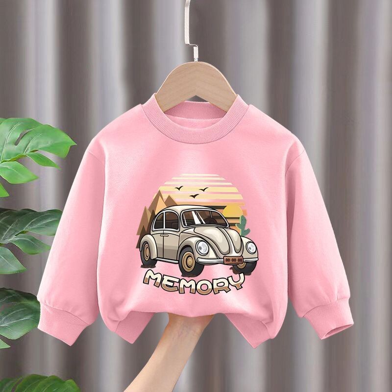 Rudens mazuļu zēnu drēbes Modes apdrukāti T-krekli un bikses, 2 dab. komplekts, bērni, meitenes, ikdienišķi, augšējie tērpi, treniņtērpi