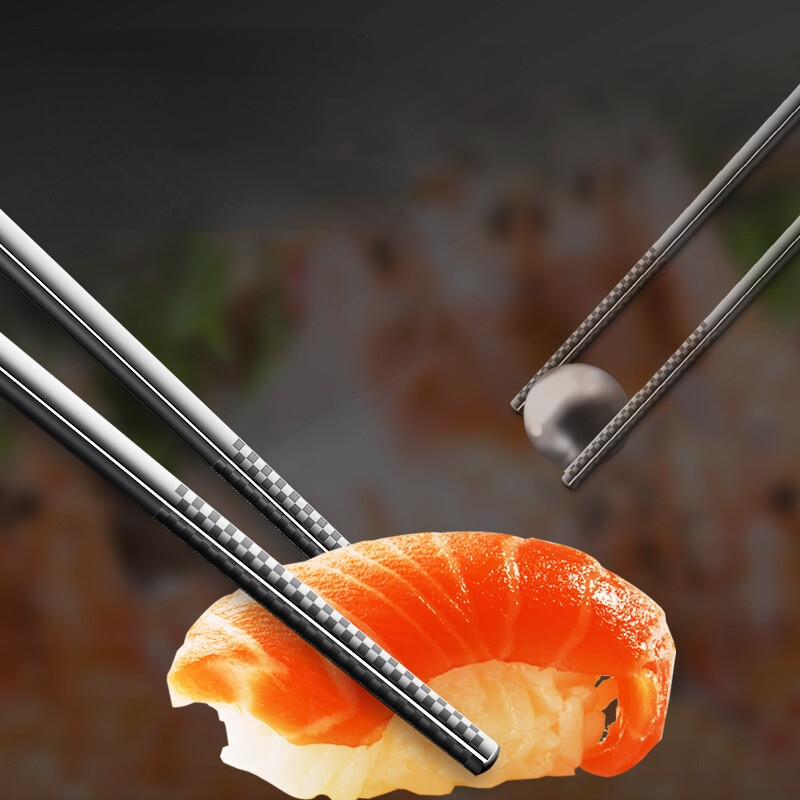 Antibakterijski štapići od nehrđajućeg čelika, metal za lasersko graviranje, neklizajući, korejsko kuhinjsko posuđe, otporno na plijesan, kinesko jelo