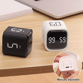 Παραγωγικότητα Cube Timer Σίγαση δόνησης και ρυθμιζόμενη ειδοποίηση ήχου Mini Digital Timer Countdown Timer for Tasks Work Study Kitchen