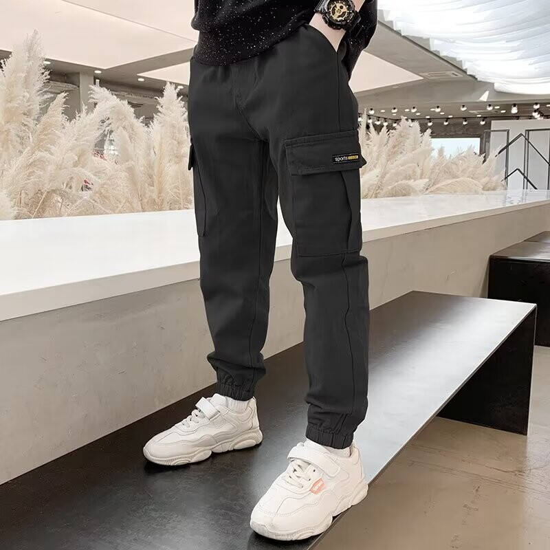 4-11 éves fiúk teherhordó nadrágok tavaszi ősz vékony stílus fiú nadrágok alkalmi gyerekek sport nadrágok tizenéves gyermekek számára