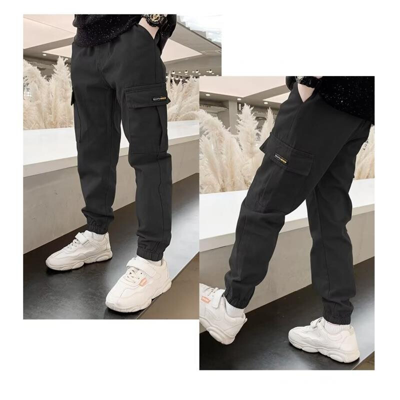 4-11 éves fiúk teherhordó nadrágok tavaszi ősz vékony stílus fiú nadrágok alkalmi gyerekek sport nadrágok tizenéves gyermekek számára