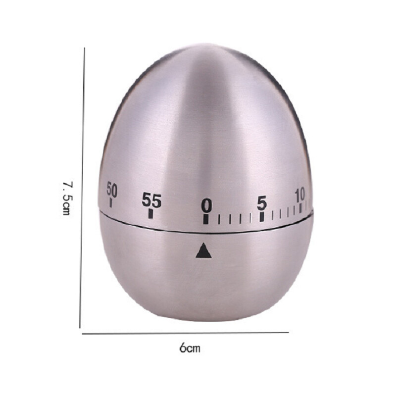 Čelični kuhinjski mjerač vremena s alarmom za kuhanje jaja od jabuke Odbrojavanje 0-55 min