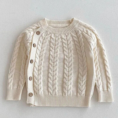 Πλεκτό πουλόβερ για κορίτσια για μωρά 1-6 ετών Ρούχα για μωρά για βρέφη Βρεφικά νεογέννητα Πλεκτά χειμωνιάτικα μακρυμάνικα μωρά πουλόβερ