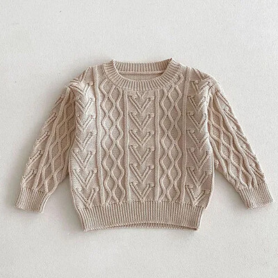 Πλεκτό πουλόβερ για κορίτσια για μωρά 1-6 ετών Ρούχα για μωρά για βρέφη Βρεφικά νεογέννητα Πλεκτά χειμωνιάτικα μακρυμάνικα μωρά πουλόβερ