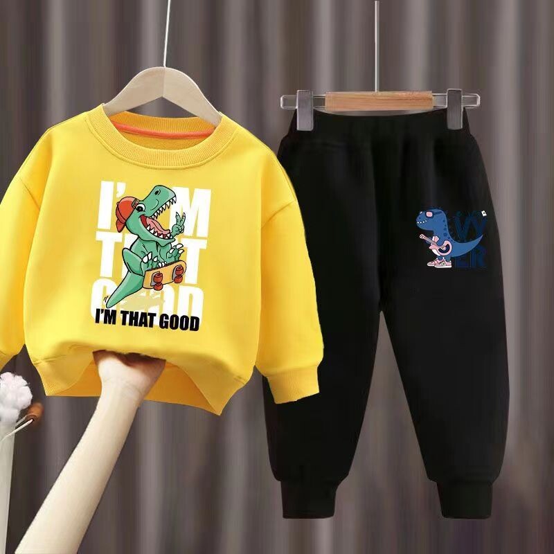 Φθινοπωρινό σετ ρούχων για κοριτσάκι Παιδικά κινούμενα σχέδια Φούτερ με στάμπα μπλούζα και παντελόνι στο κάτω μέρος 2 τεμάχια αθλητική φόρμα