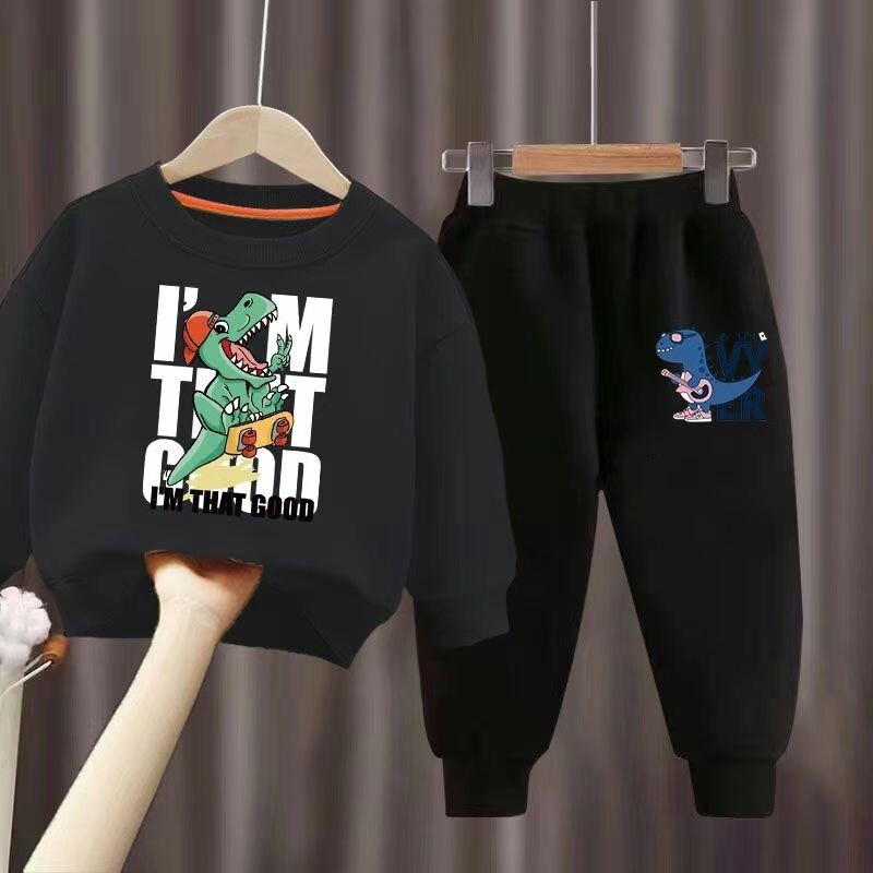 Φθινοπωρινό σετ ρούχων για κοριτσάκι Παιδικά κινούμενα σχέδια Φούτερ με στάμπα μπλούζα και παντελόνι στο κάτω μέρος 2 τεμάχια αθλητική φόρμα