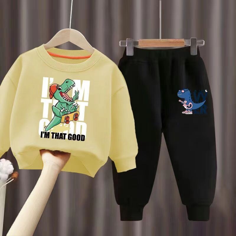 Φθινοπωρινό σετ ρούχων για κοριτσάκι Παιδικά κινούμενα σχέδια Φούτερ με στάμπα μπλούζα και παντελόνι στο κάτω μέρος 2 τεμάχια αθλητική φόρμα