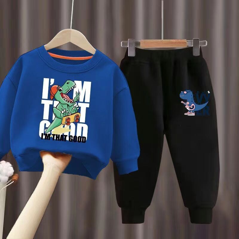 Φθινοπωρινό σετ ρούχων για κοριτσάκι Παιδικά κινούμενα σχέδια Φούτερ με στάμπα μπλούζα και παντελόνι στο κάτω μέρος 2 τεμάχια αθλητική φόρμα