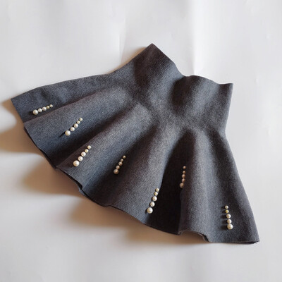 Νήπιο μωρό κοριτσάκι Πλισέ Tutu Φούστες Παιδικές Πέρλες Πλεκτή Φούστα Ψηλόμεση 2-10 Ετών Παιδικά Ρούχα Χειμώνα Φθινόπωρο SK006