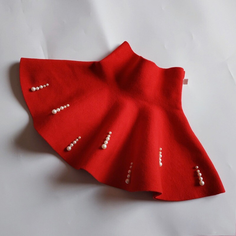 Νήπιο μωρό κοριτσάκι Πλισέ Tutu Φούστες Παιδικές Πέρλες Πλεκτή Φούστα Ψηλόμεση 2-10 Ετών Παιδικά Ρούχα Χειμώνα Φθινόπωρο SK006