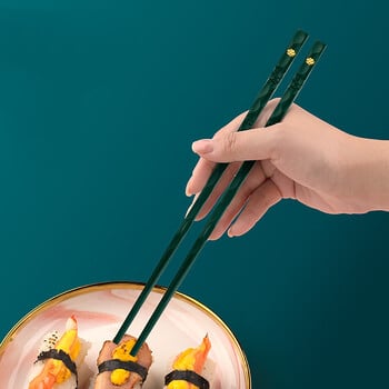 5 ζεύγη κινέζικα ιαπωνικά chopsticks Sushi sticks chopsticks επαναχρησιμοποιήσιμα κράματα μπριζόλας για το σπίτι Αξεσουάρ εργαλείων επιτραπέζιας κουζίνας