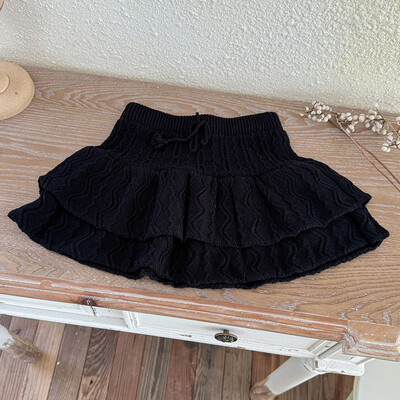 2024 Φθινόπωρο Χειμώνας για βρέφη Παιδική κοντή φούστα για μωρά για κοριτσάκια Νέα παιδική μωρό κορίτσι πλεκτή Παιδική μισή φούστα σε στυλ κολεγίου