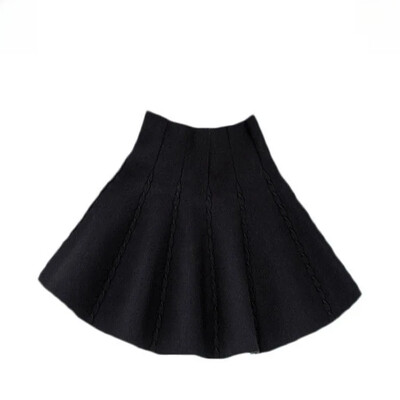 Mitmekülgne kootud A-kujuline minikleit tüdrukutele, ühevärviline kaabel, armas sügis/talvine tantsuseelik