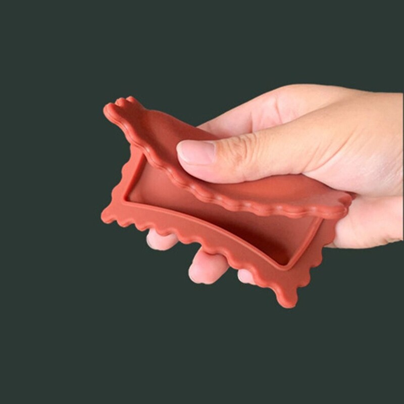 Silikoninio biskvito formos šaukšto pagalvėlė Virtuvės priedai Kvadratinis karščiui atsparus padėkliukas Minkštas antifoulingas padėkliukas valgomojo stalas