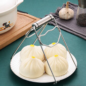 Nerūdijančio plieno sulankstomas karšto indo spaustukas, apsaugantis nuo nuplikimo puodo lėkštės spaustukai, žnyplės, garinami indai, griebtuvų laikikliai, virtuvės reikmenys