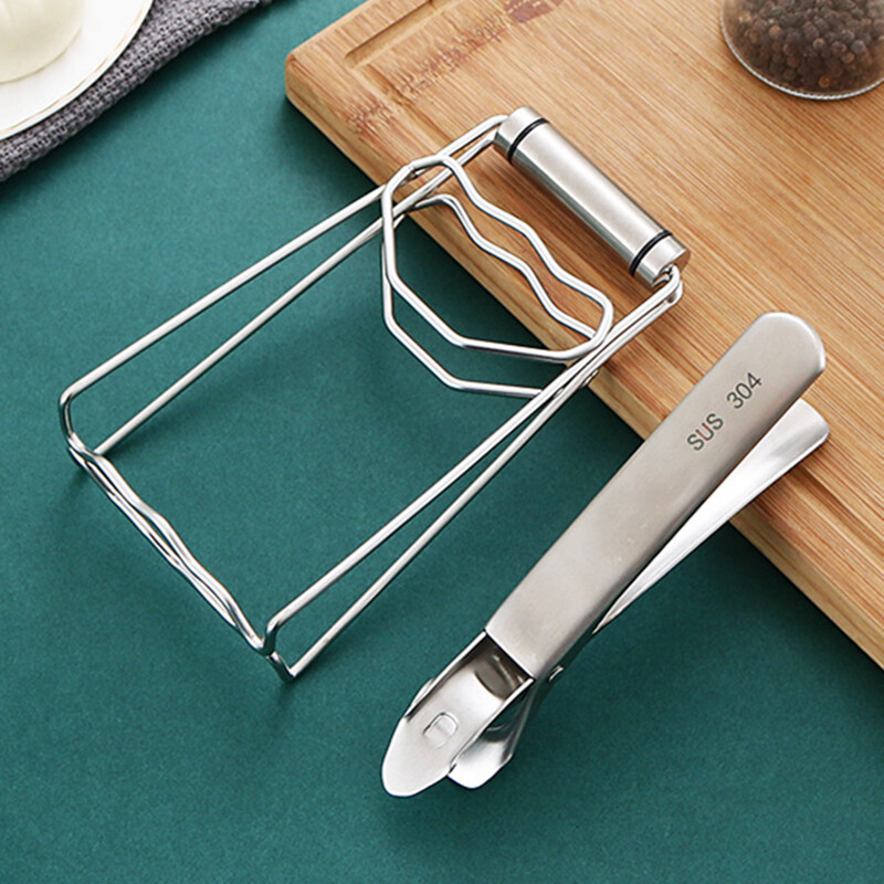 Nerūdijančio plieno sulankstomas karšto indo spaustukas, apsaugantis nuo nuplikimo puodo lėkštės spaustukai, žnyplės, garinami indai, griebtuvų laikikliai, virtuvės reikmenys