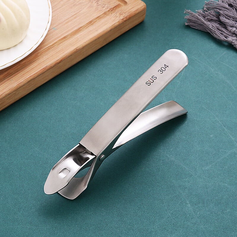 Nerūdijančio plieno sulankstomas karšto indo spaustukas, apsaugantis nuo nuplikimo puodo lėkštės spaustukai, žnyplės, garinami indai, griebtuvų laikikliai, virtuvės reikmenys