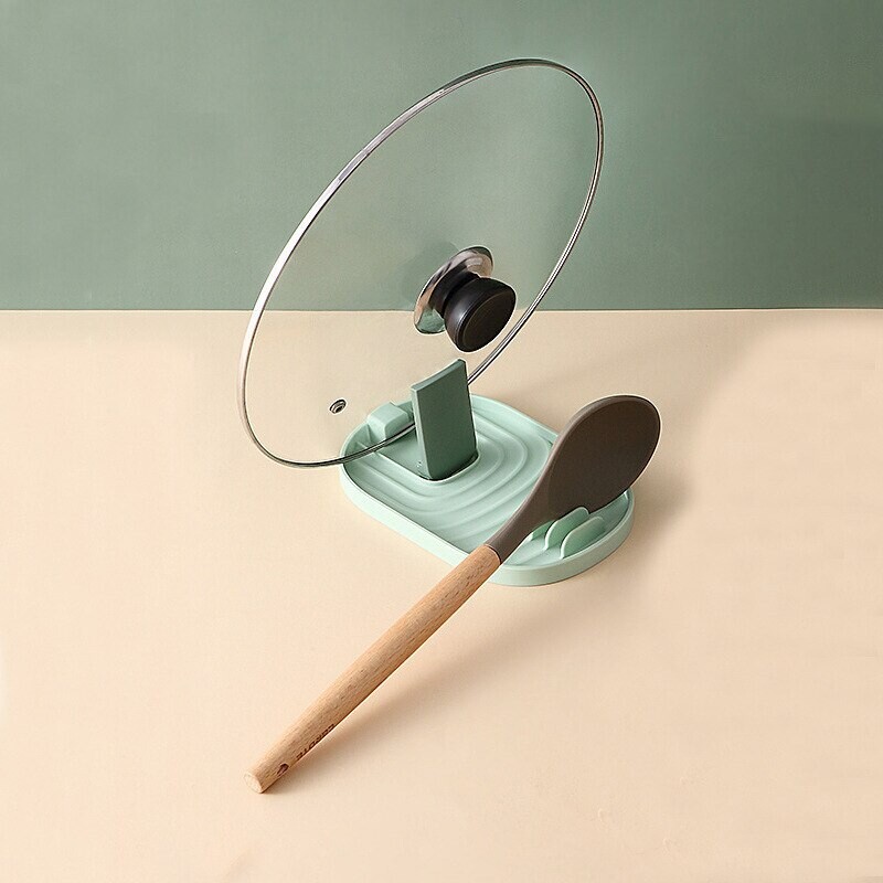 Y šiaurietiško stiliaus puodo dangčio kastuvas laikymo lentyna Paprasta praktiška virtuvės puodo dangtis Truner rėmo laikymo lentyna Daugiafunkcis