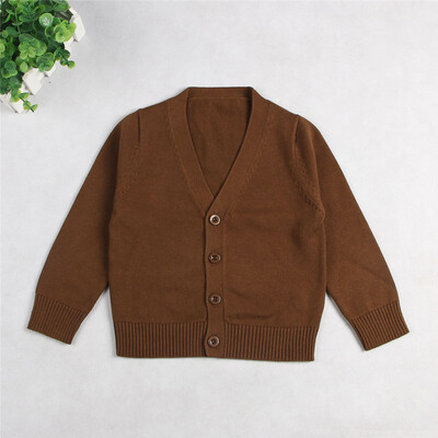 Zīmols Cotton Baby Girls Cardigan Bērnu Džemperis Bērnu Džemperis Bērnu Jaka Meiteņu Virsdrēbes Rudens Mētelis Apģērbs Maziem bērniem