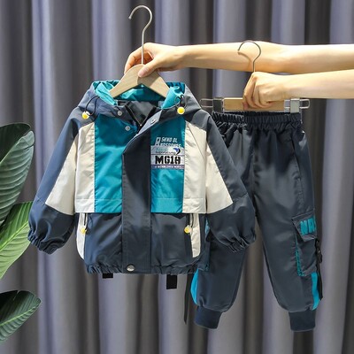 4-10 godina Dječji komplet odjeće Ležerna odjeća za dječake Dječja modna majica i hlače 2 kom. Dječje jesensko-zimske trenirke