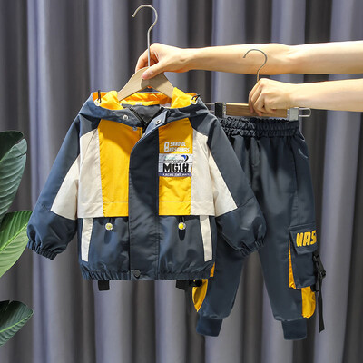 4-10 godina Dječji komplet odjeće Ležerna odjeća za dječake Dječja modna majica i hlače 2 kom. Dječje jesensko-zimske trenirke